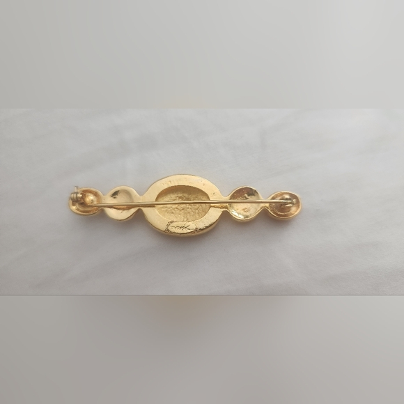 Vintage Rare Jesara Goldtone Metal Partridge Unicorn Multi Animal Brooch Pin - Picture 2 of 4